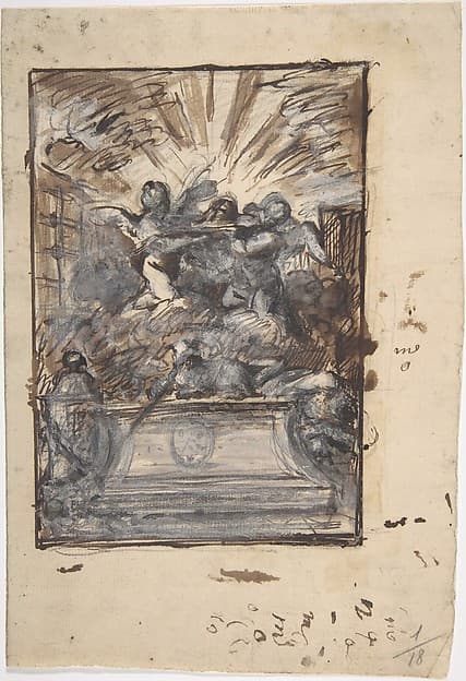 Design for a Monument, by Gabriel de Saint-Aubin