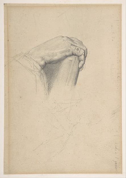 The Hand of Poussin, after Ingres, by Georges Seurat