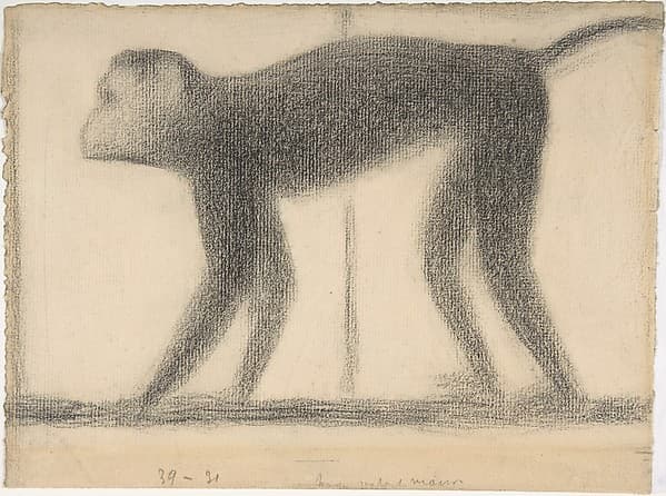 Monkey, by Georges Seurat