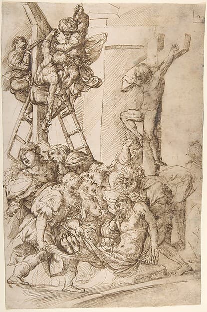 The Deposition from the Cross, by Domenico Campagnola