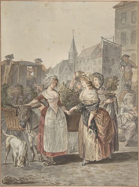 The Flower Girl (La Petite Marchande de Fleurs), by Antoine Louis François Sergent Marceau