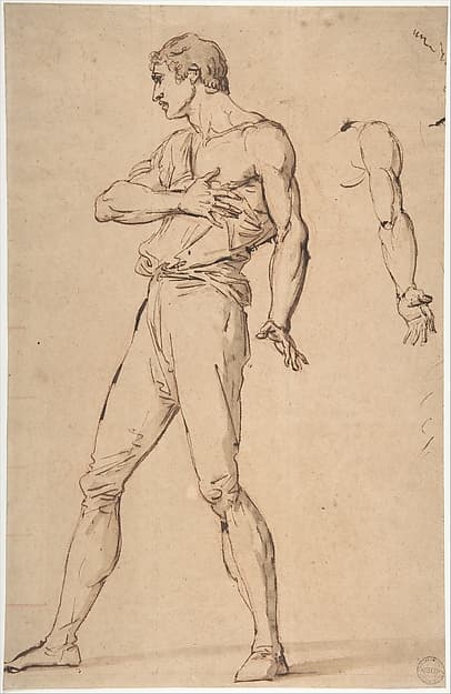 Standing Man with His Right Hand on His Chest, by François André Vincent