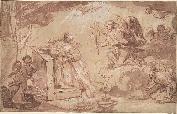 The Annunciation, by Anonymous, French, 16th century
