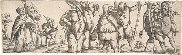 Procession of Monstrous Figures, by Wendel Dietterlin, the Younger