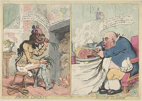 French Liberty – British Slavery, by James Gillray
