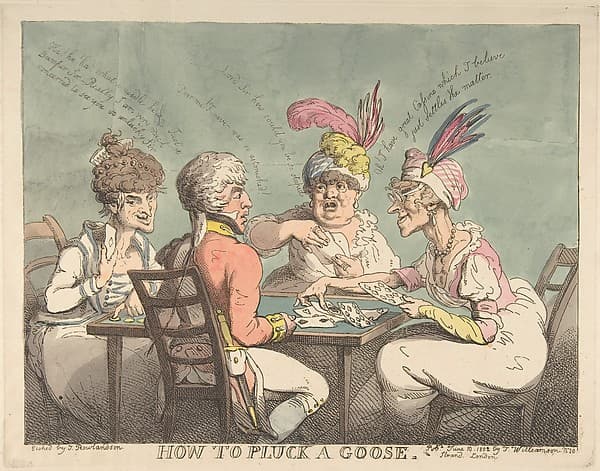 How to Pluck a Goose, by Thomas Rowlandson