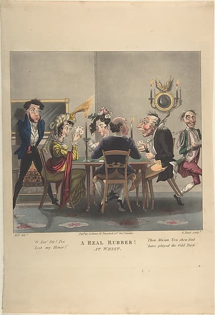 A Real Rubber! At Whist, by George Hunt