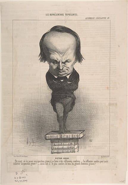 Victor Hugo, by Honoré Daumier