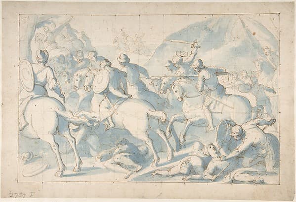 Battle Scene, by Belisario Corenzio