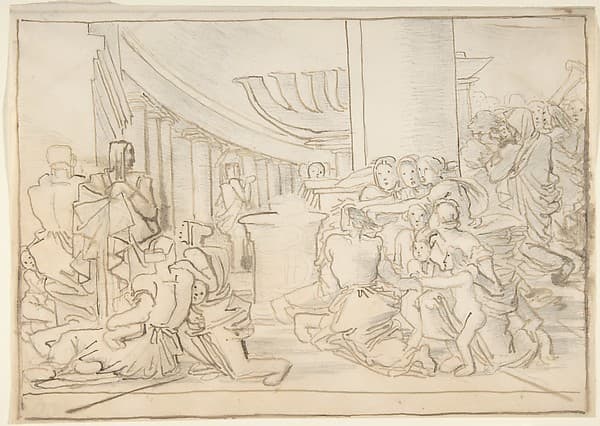 Congregation in a Temple, by Fortunato Duranti