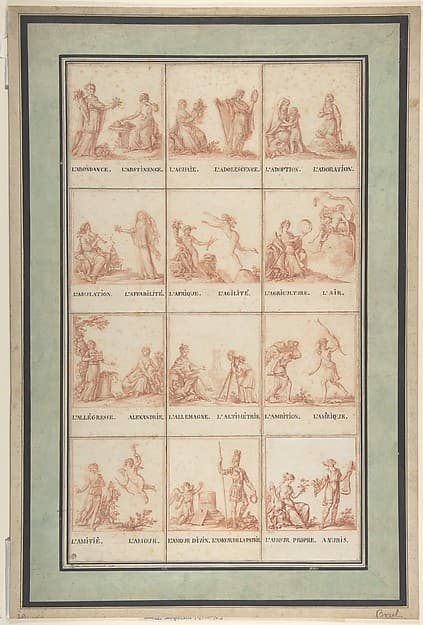 Illustrations for an Allegorical Pattern Book, by Antoine Borel