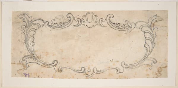 Design for a Cartouche, by Giovanni Battista Foggini