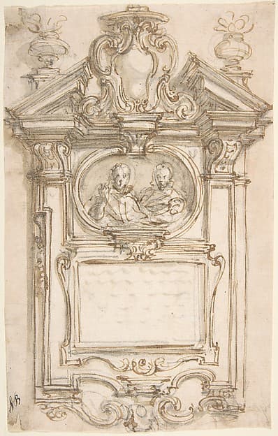 Design for an Epitaph, by Giovanni Battista Foggini