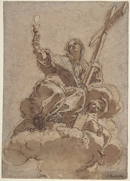 Allegorical Figure of Faith, by Giovanni Battista Gaulli (Il Baciccio)