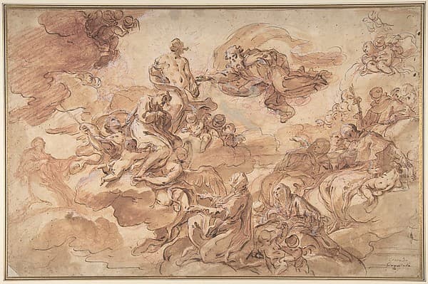 Saint Joseph Presented by the Virgin to the Holy Trinity, by Corrado Giaquinto