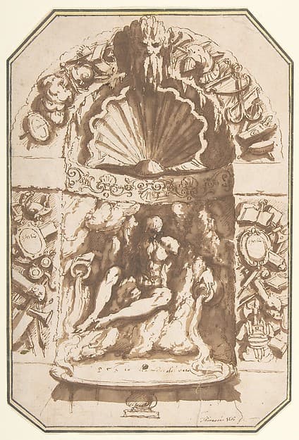 A Fountain in a Grotto, by Giovanni Guerra
