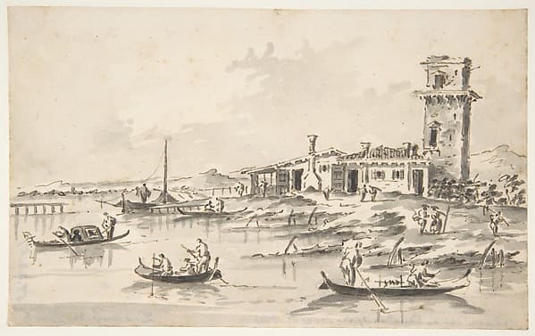 The Tower at Marghera, by Giacomo Guardi