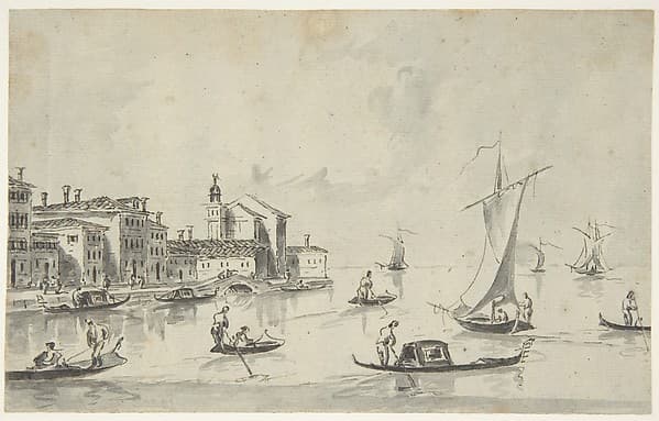 San Biagio on the Giudecca, by Giacomo Guardi