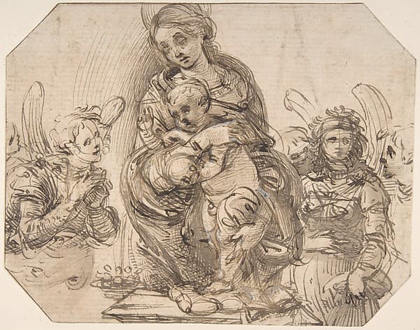 Virgin and Child Attended by Angels, by Filippino Lippi