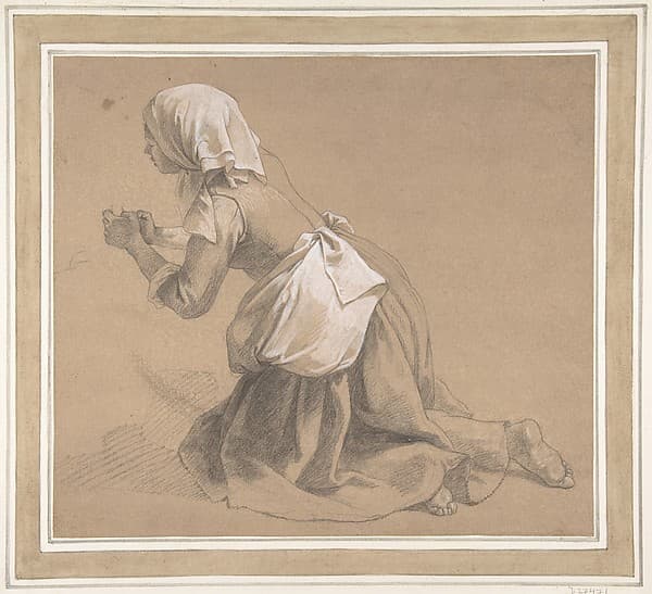 Kneeling Milkmaid, by Francesco Londonio
