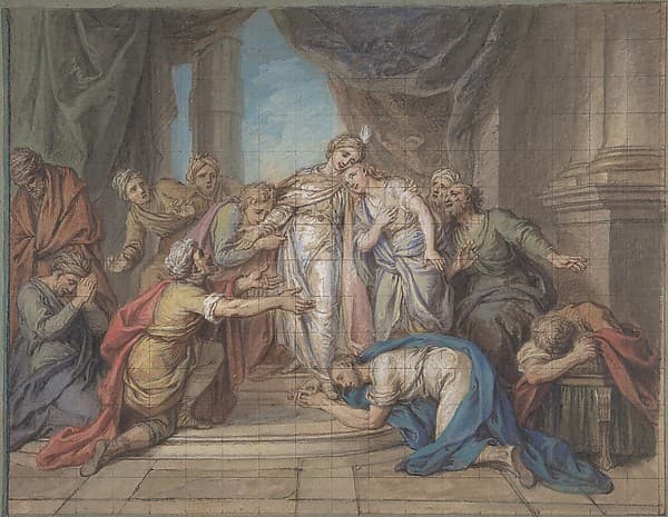 Joseph Recognized by his Brothers, by Charles Antoine Coypel