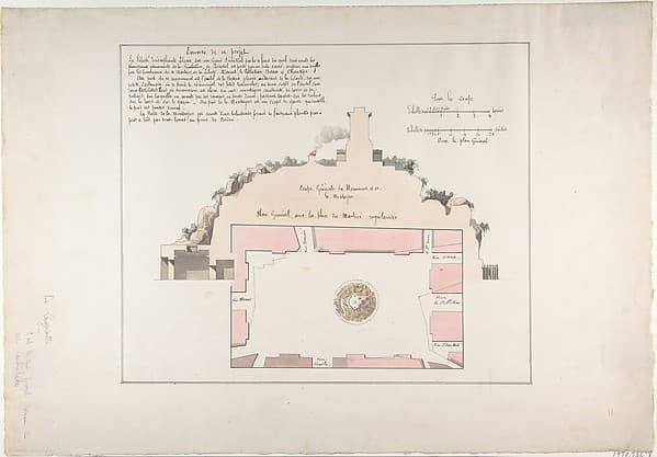 Project for the Monument de la Montagne, Orléans, by Claude Mathieu Delagardette