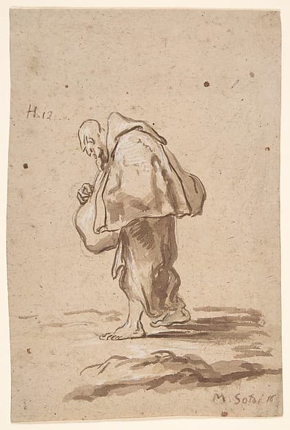 Standing Pilgrim Friar, by Alessandro Magnasco