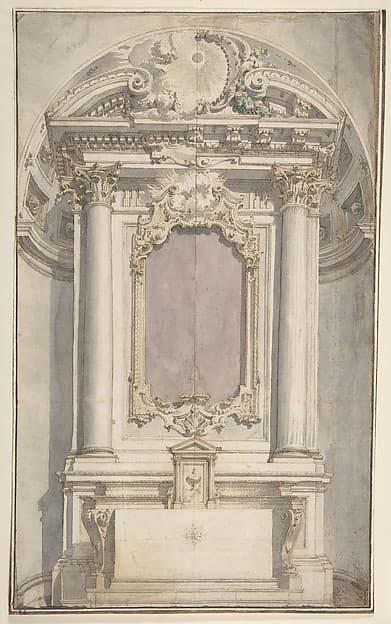 Designs for an Altar in a Niche, by Flaminio Innocenzo Minozzi