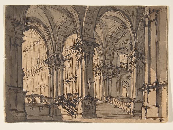 Design for Stage Set, by Giovanni Battista Natali III