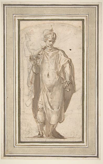 Standing Figure of a Warrior King, by Cesare Nebbia