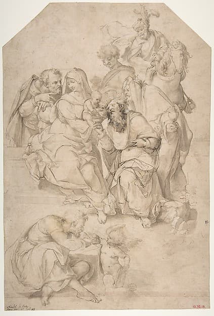 The Adoration of the Magi, by Nosadella (Giovanni Francesco Bezzi)