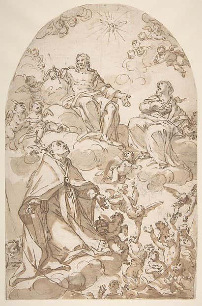 Saint Gregory the Great Interceding for Souls in Purgatory, by Giovanni Odazzi