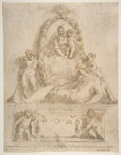 Design for the Tomb of a Youth, by Parmigianino (Girolamo Francesco Maria Mazzola)
