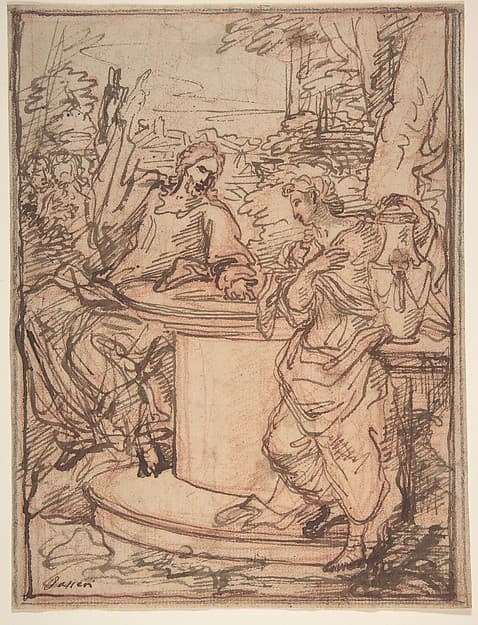 Christ and the Samaritan Woman at the Well, by Giuseppe Passeri (Passari)