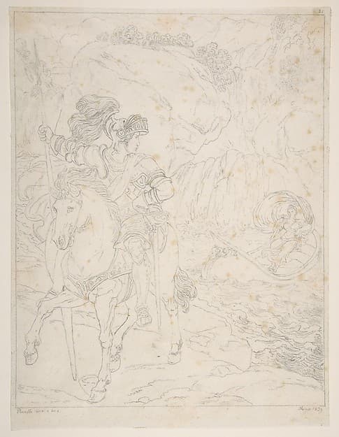 Romantic Subject, by Bartolomeo Pinelli