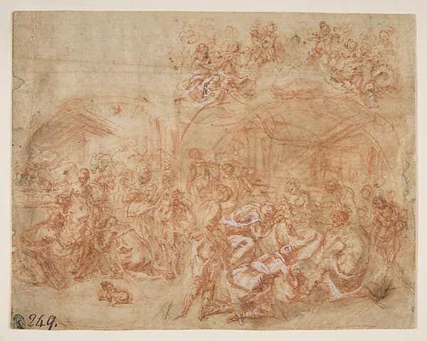 Adoration of the Magi, by Cesare Pollino (Cesare dal Francia or Franchi)
