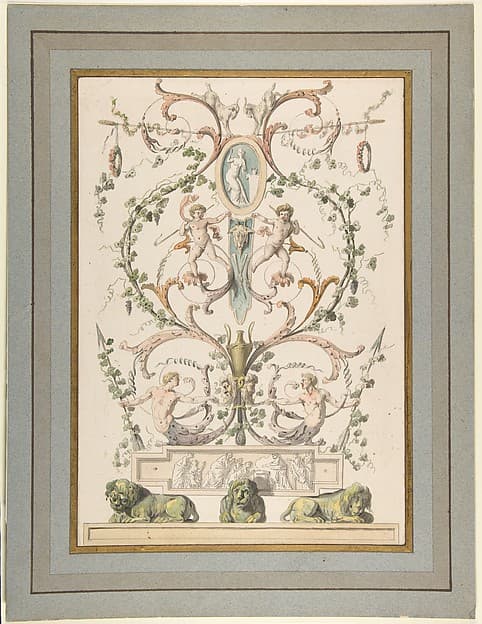Design for an Arabesque, by Etienne de Lavallée-Poussin