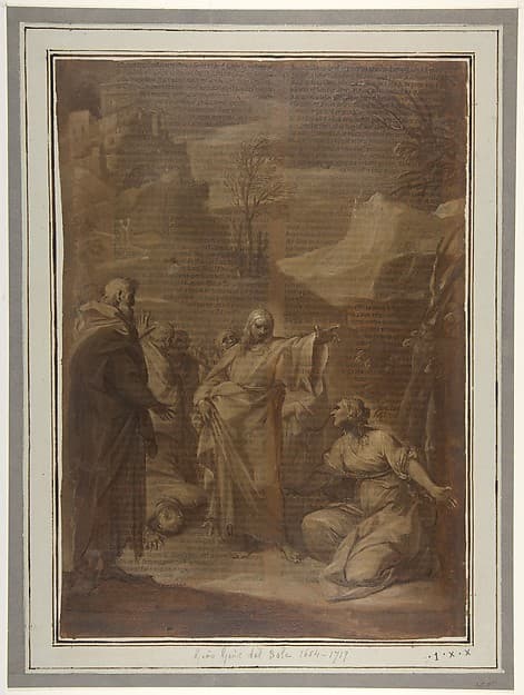Christ and the Canaanite Woman, by Giovan Gioseffo dal Sole