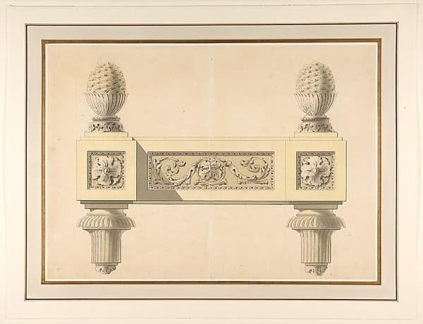Design for Andirons, by Jean Louis Prieur le Jeune
