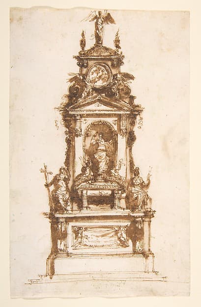 Design for an Altar Erected for the Holy Week, by Mauro Antonio Tesi