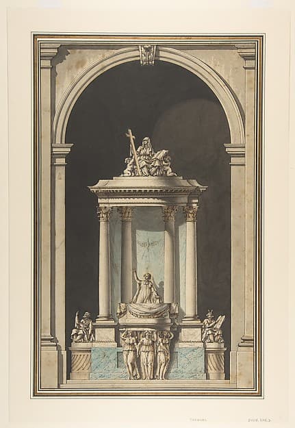 Design for a Pulpit, by Louis Gustave Taraval