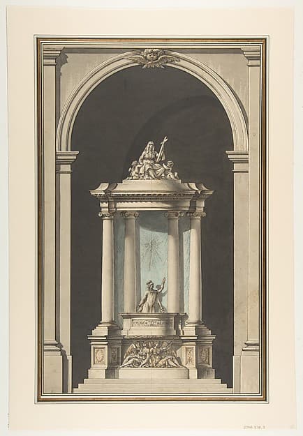 Design for a Pulpit, by Louis Gustave Taraval
