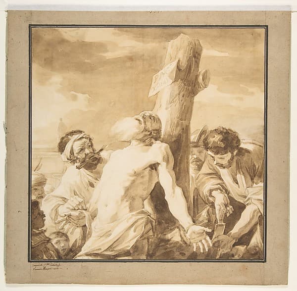 Martyrdom of St. Bartholomew, after Mattia Preti, by François André Vincent