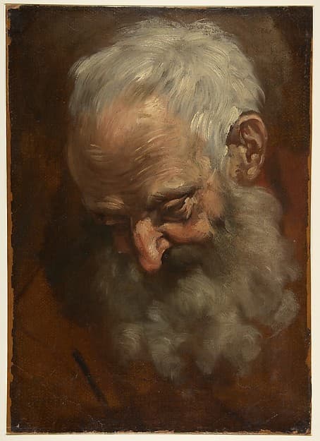 Head of a Bearded Man (Nicodemus), by Giacomo Cavedone