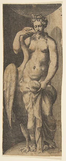 Leda and the swan, by Giulio Bonasone