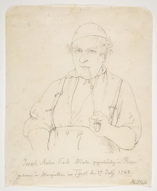 Portrait of Johann Anton Koch, by Hieronymus Hess