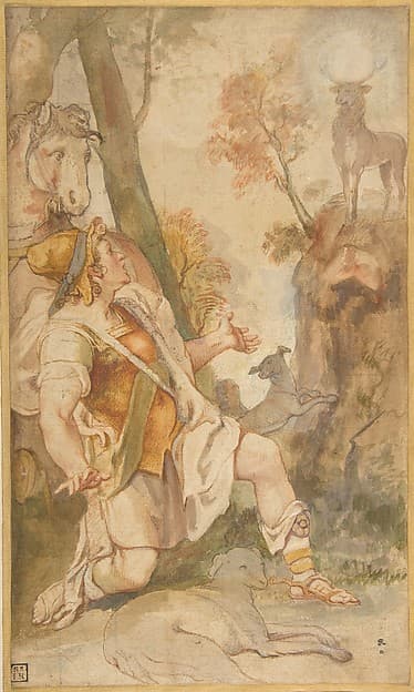 The Vision of Saint Eustace, by Federico Zuccaro (Zuccari)