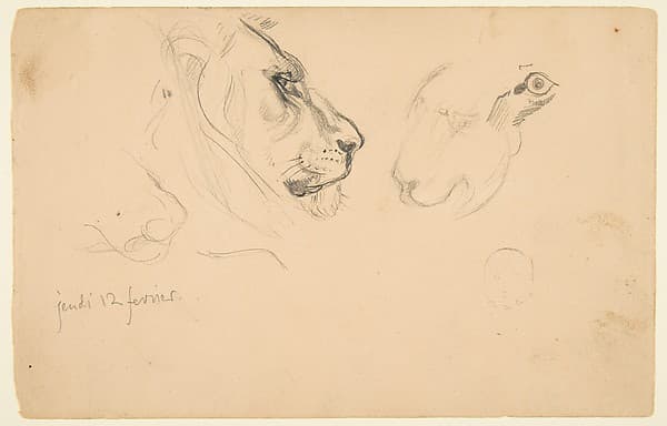 Sketchbook with views of Tours, France and its environs, by Eugène Delacroix