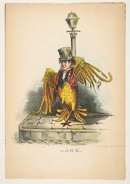 Lark, from "The Comic Natural History of the Human Race", by Henry Louis Stephens