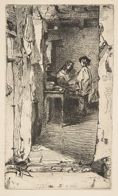 The Rag Gatherers (Rag Pickers, Quartier Mouffetard, Paris), by James McNeill Whistler